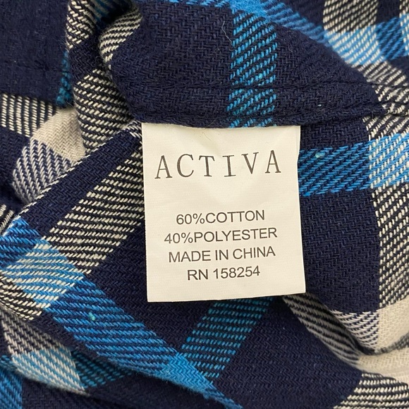 ACTIVA Sports Inc men’s long sleeve flannel - Picture 7 of 8